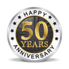 BIS Hallmarked 50th Jubilee Anniversary 999 Pure Silver Coin