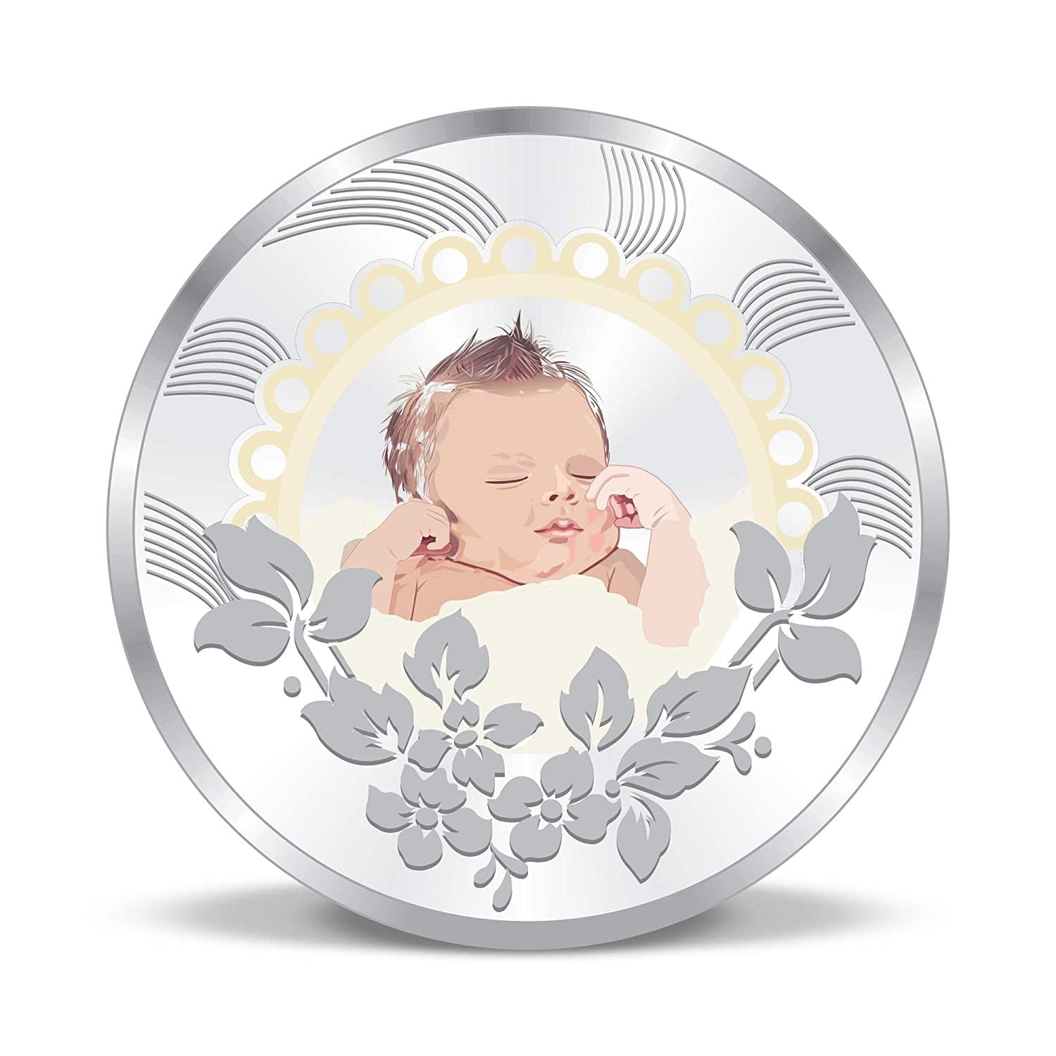 BIS Hallmarked New-Born Baby Event Gift 999 Pure Silver Coin