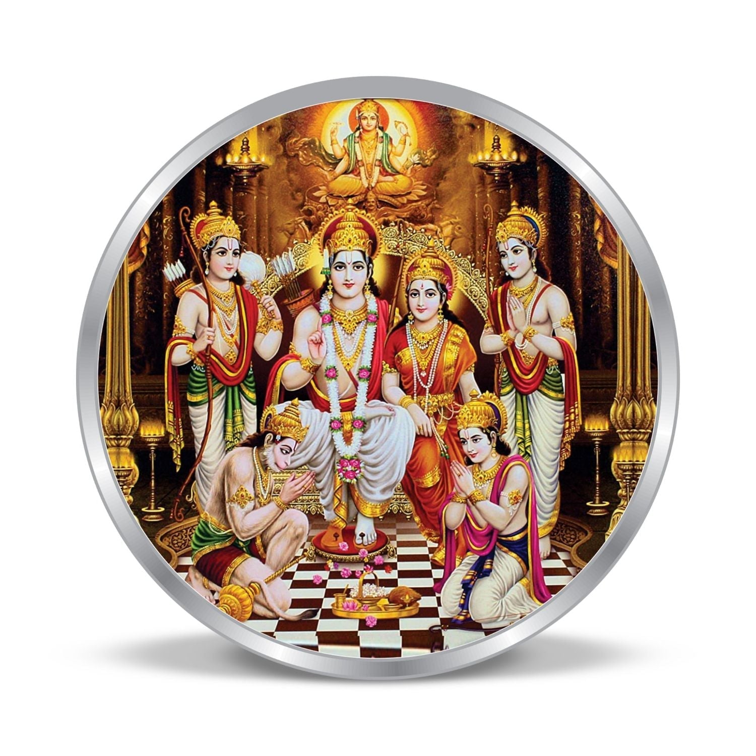 BIS Hallmarked Ram Darbar 999 Pure Silver Coin
