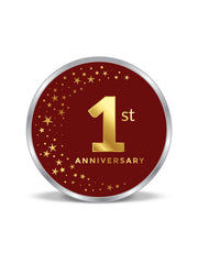 BIS Hallmarked Personalised Anniversary 999 Pure Silver Coin