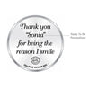 BIS Hallmarked Personalised Thank You 999 Pure Silver Coin