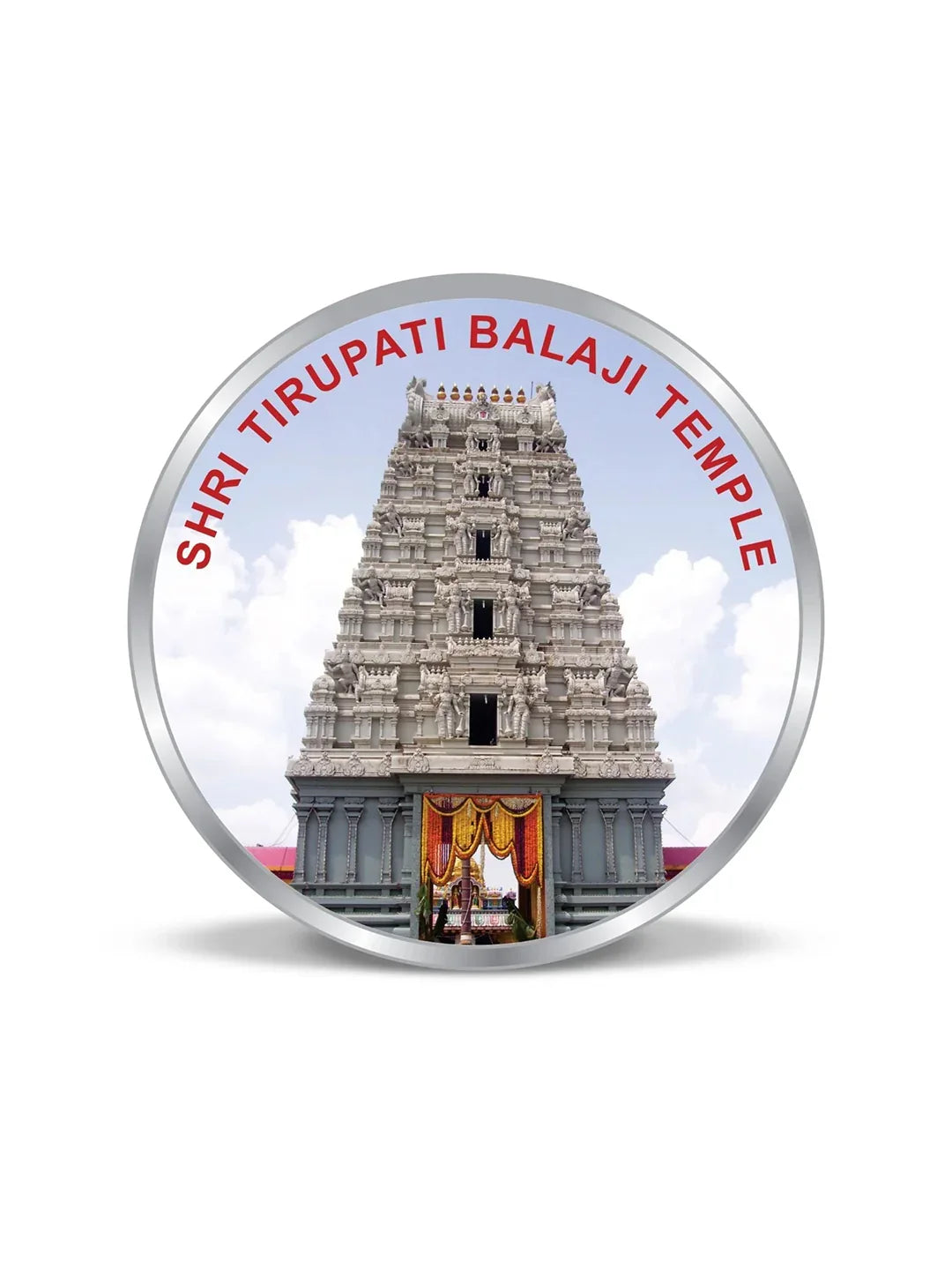 BIS Hallmarked Shree Tirupati Balaji Temple 20GM 999 Pure Silver Coin