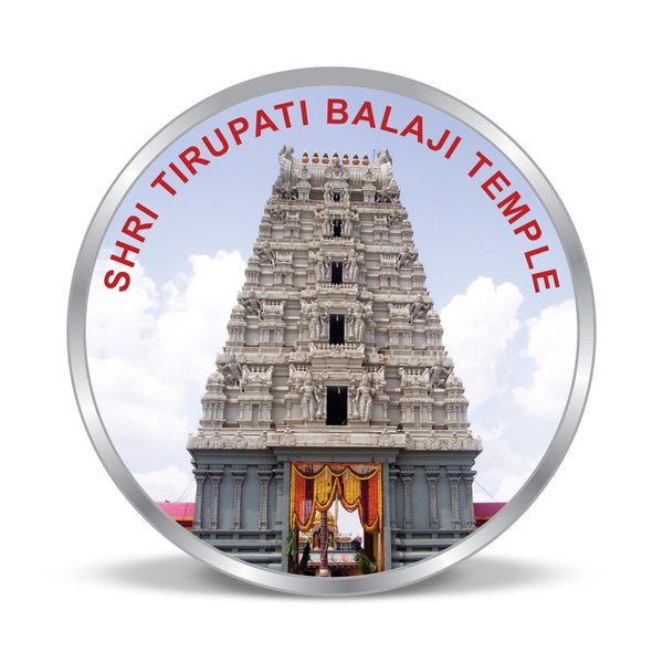 BIS Hallmarked Shree Tirupati Balaji Temple 20GM 999 Pure Silver Coin