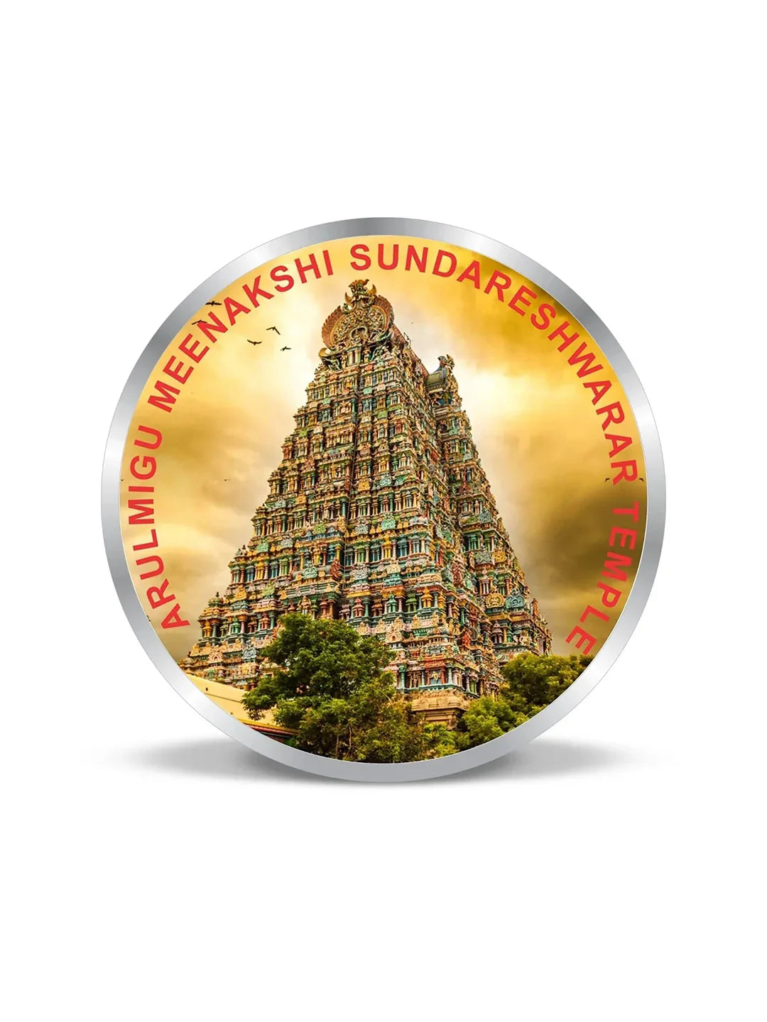 BIS Hallmarked Arulmigu Meenakshi Temple 20GM 999 Pure Silver Coin
