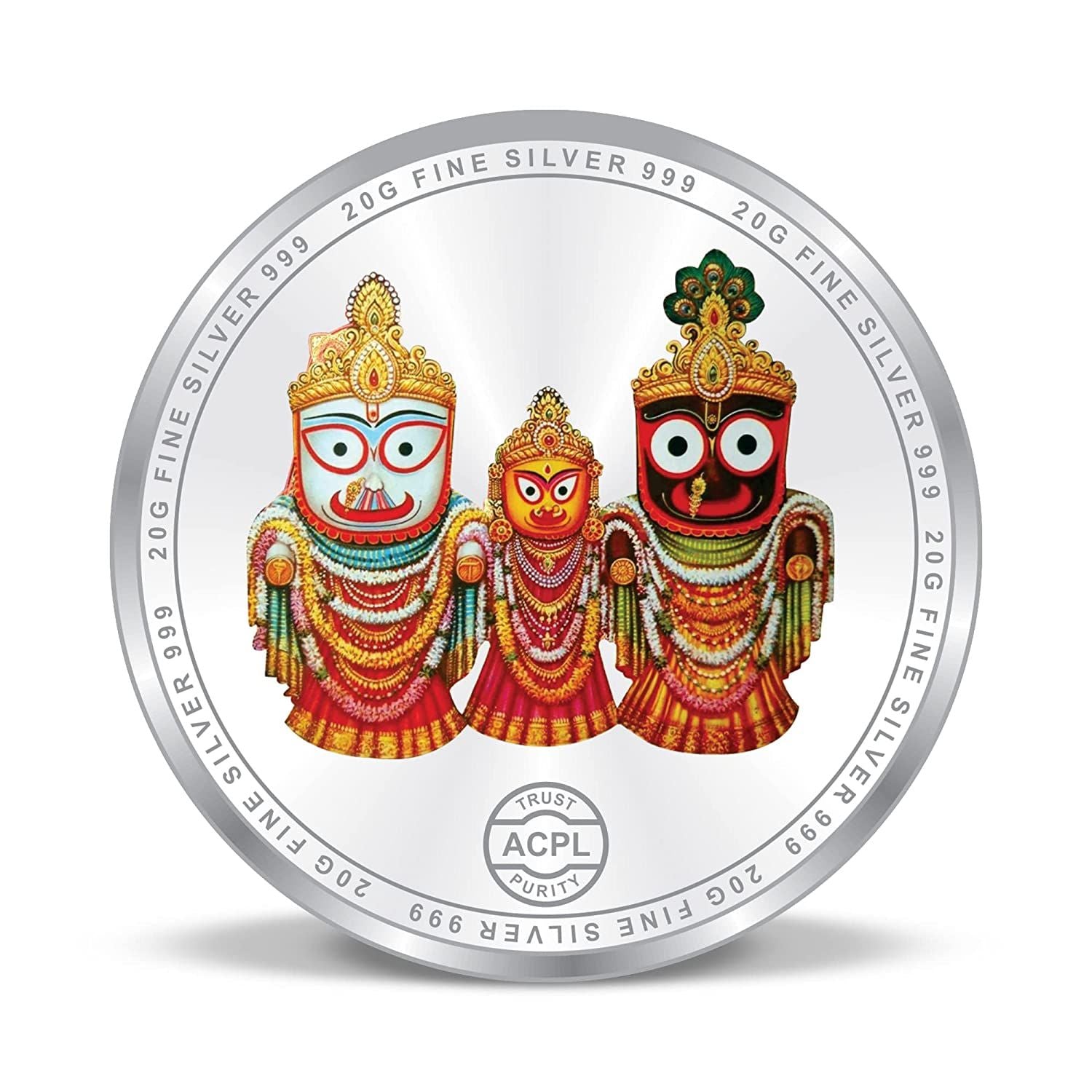 BIS Hallmarked Shri Jagarnnath Ji Temple 20GM Pure Silver Coin