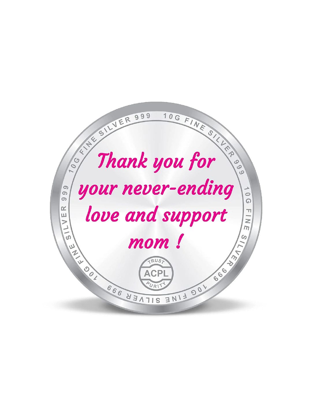 BIS Hallmarked 999 Pure Silver Coin Premium Mother's Day Gift Box for Women
