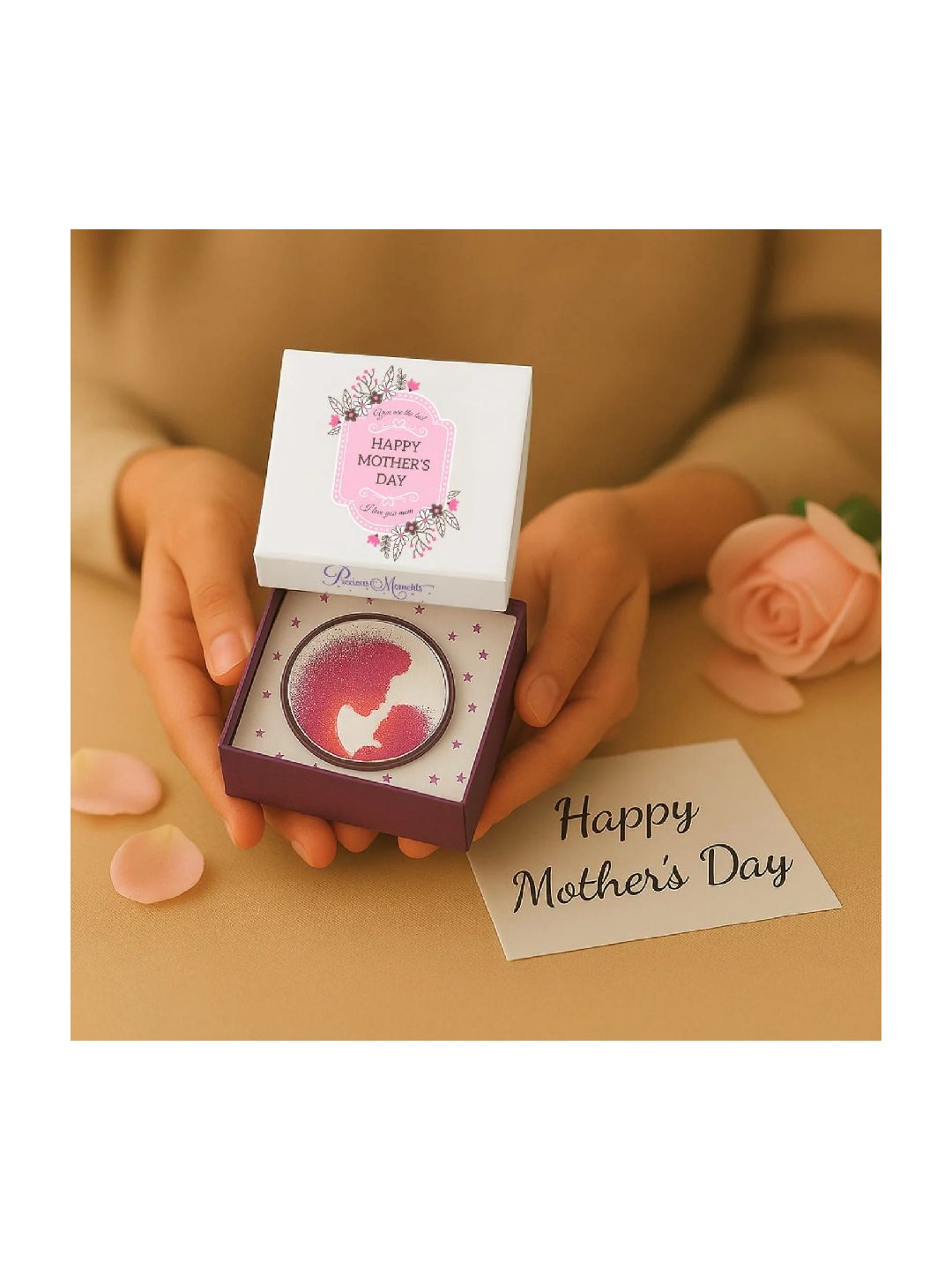 BIS Hallmarked 999 Pure Silver Coin Premium Mother's Day Gift Box for Women