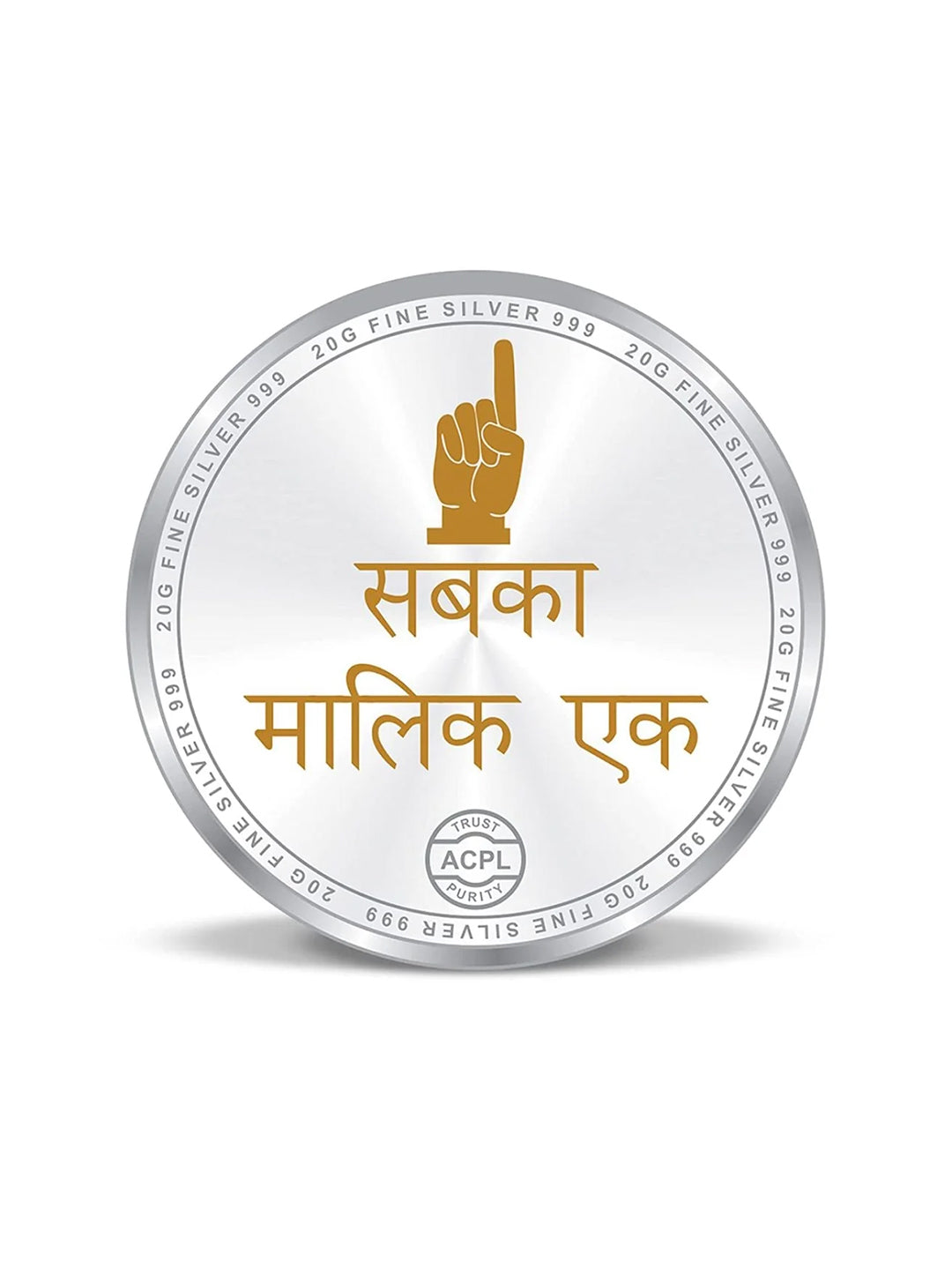 BIS Hallmarked Sai Baba 20GM 999 Pure Silver Coin