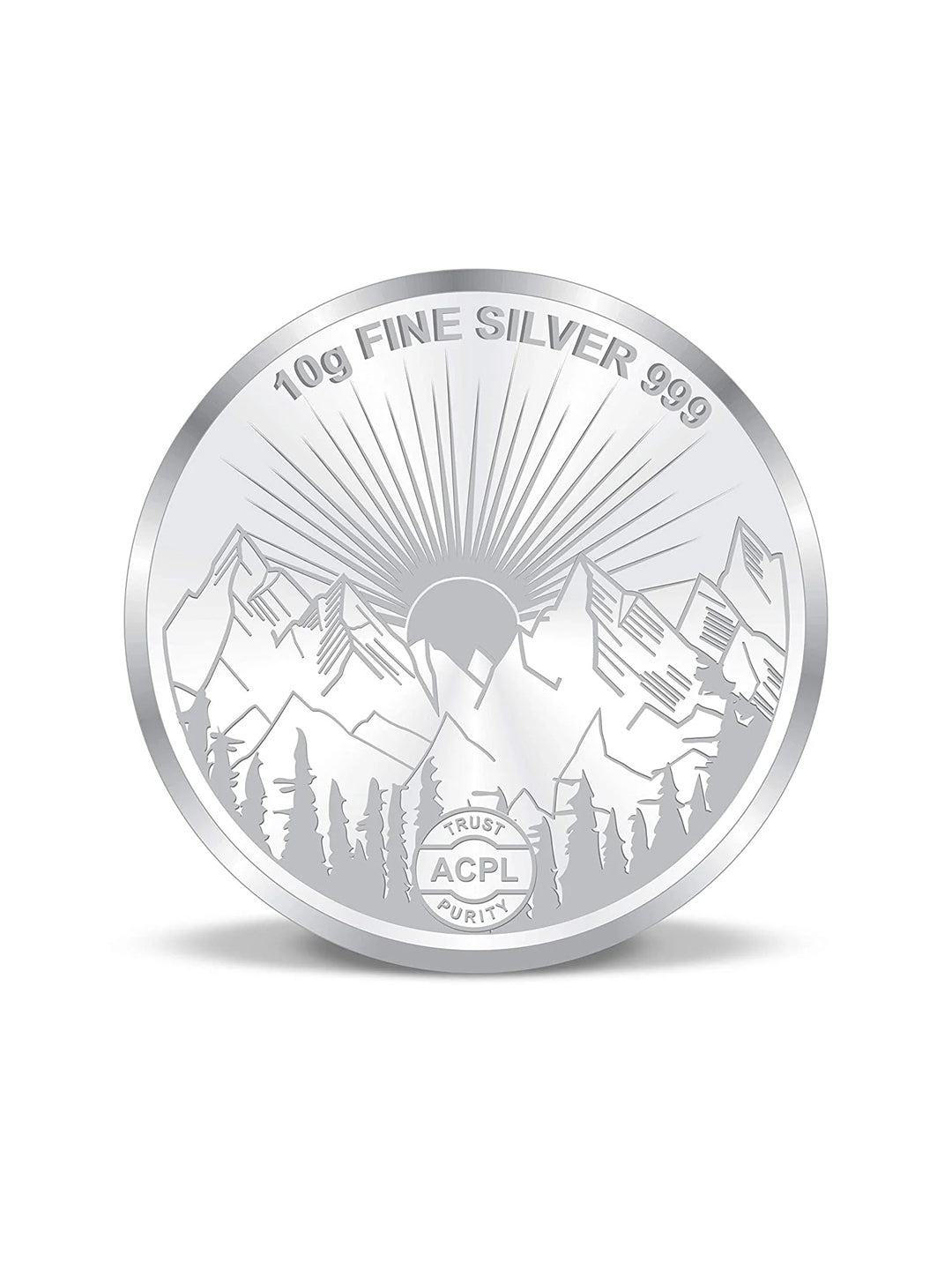 BIS Hallmarked Gayatri Mantra 999 Pure Silver Coin