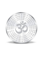BIS Hallmarked Gayatri Mantra 999 Pure Silver Coin
