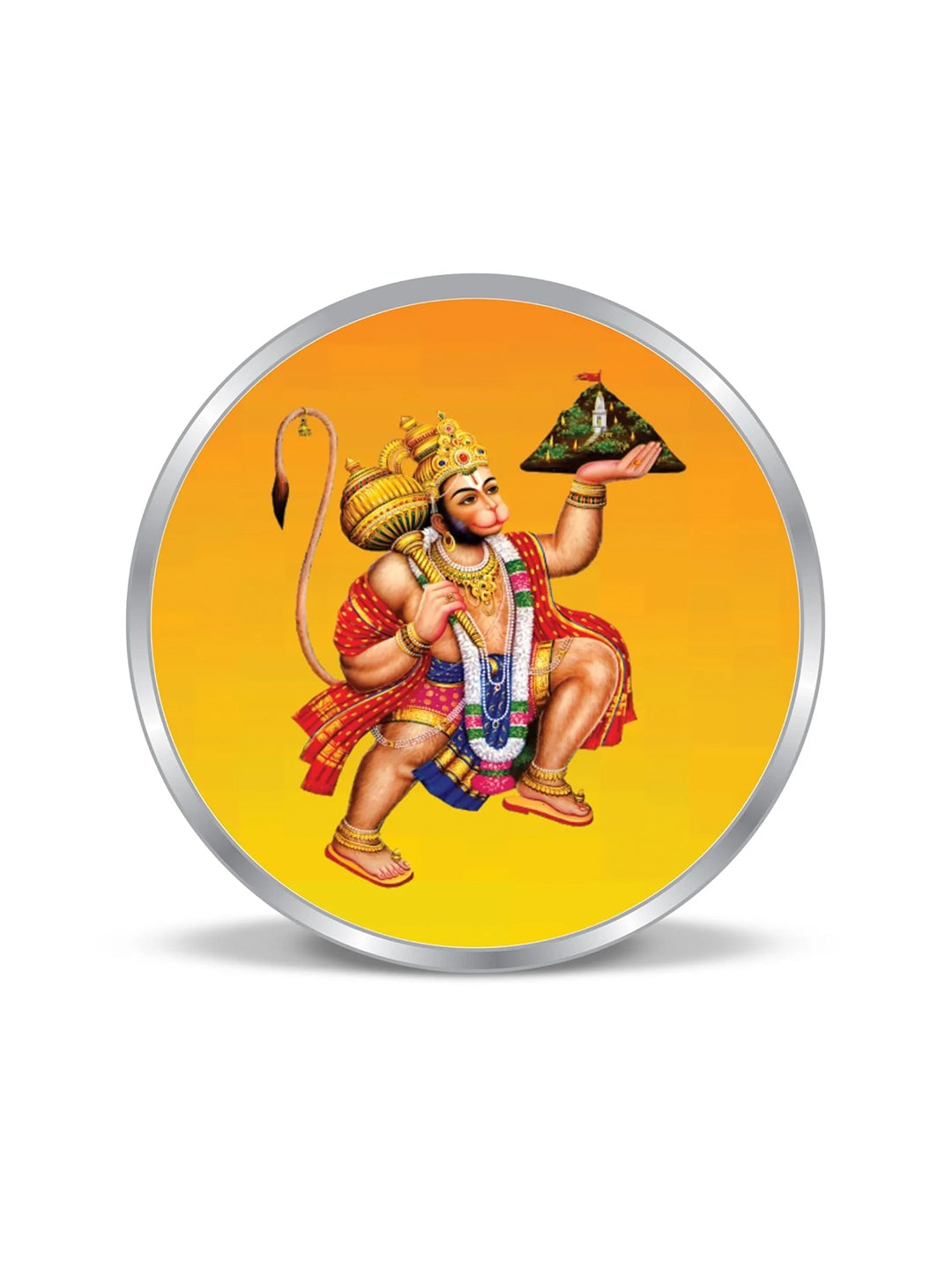 BIS Hallmarked Lord Hanuman 20GM 999 Pure Silver Coin