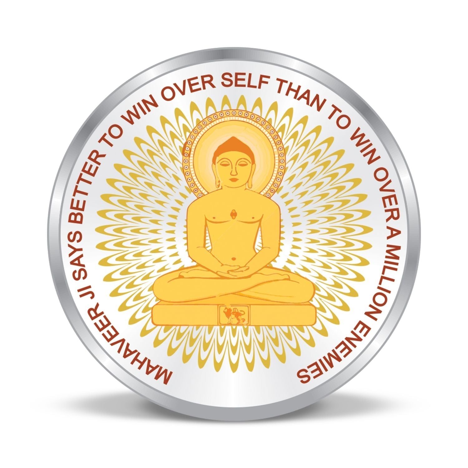 BIS Hallmarked Mahaveer jain 20GM 999 Pure Silver Coin