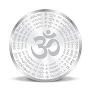 BIS Hallmarked Gayatri Mantra 999 Pure Silver Coin