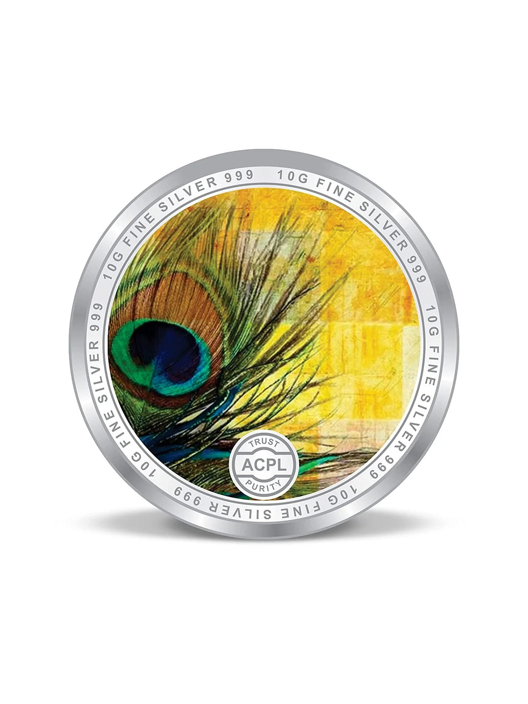 BIS Hallmarked Radha Krishna 999 Pure Silver Coin