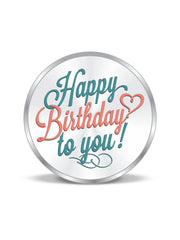 BIS Hallmarked Happy Birthday 999 Pure Silver Coin
