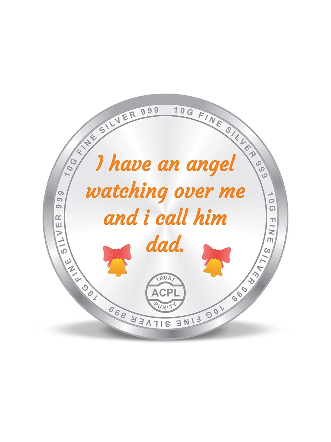 BIS Hallmarked Best Dad Ever 999 Pure Silver Coin