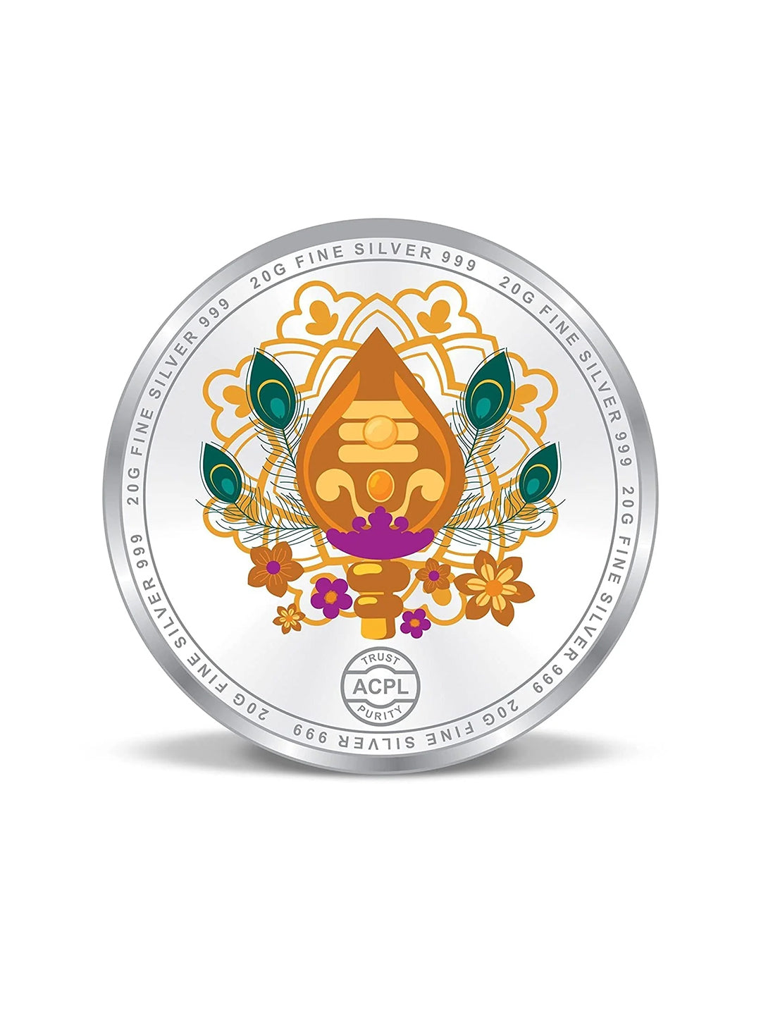 BIS Hallmarked Lord Kartikeya 20GM 999 Pure Silver Coin