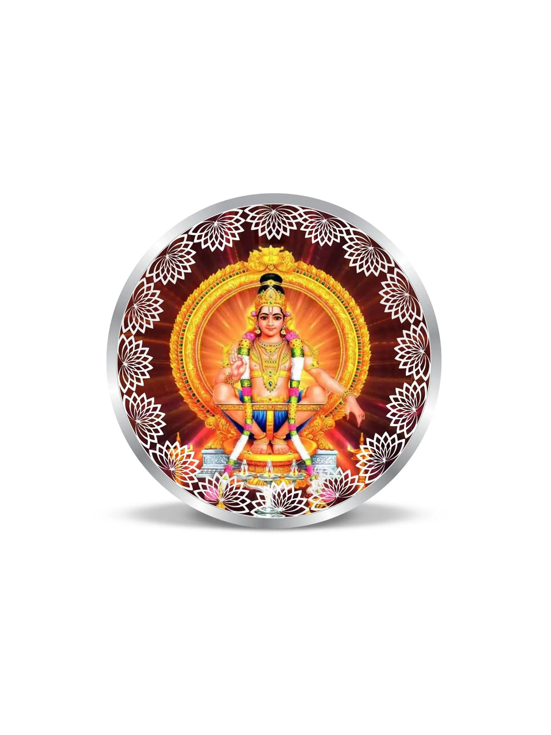BIS Hallmarked Lord Ayyappa 20GM 999 Pure Silver Coin