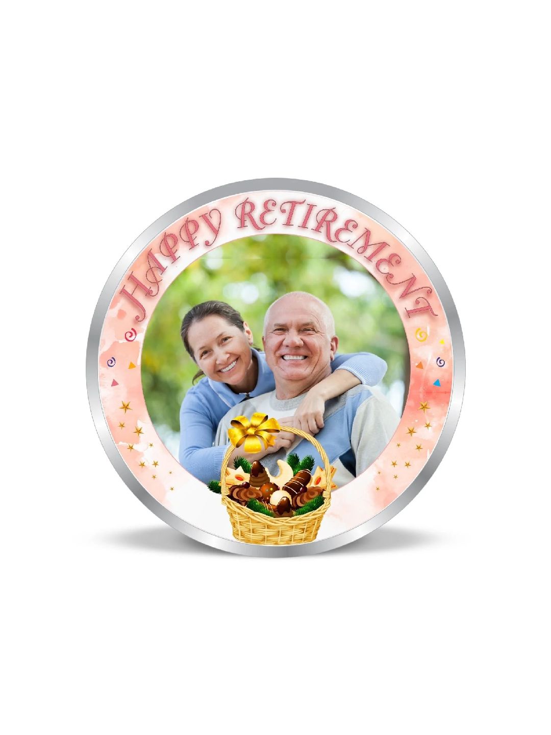 BIS Hallmarked Personalised Retirement Day Gift 20GM Silver Coin
