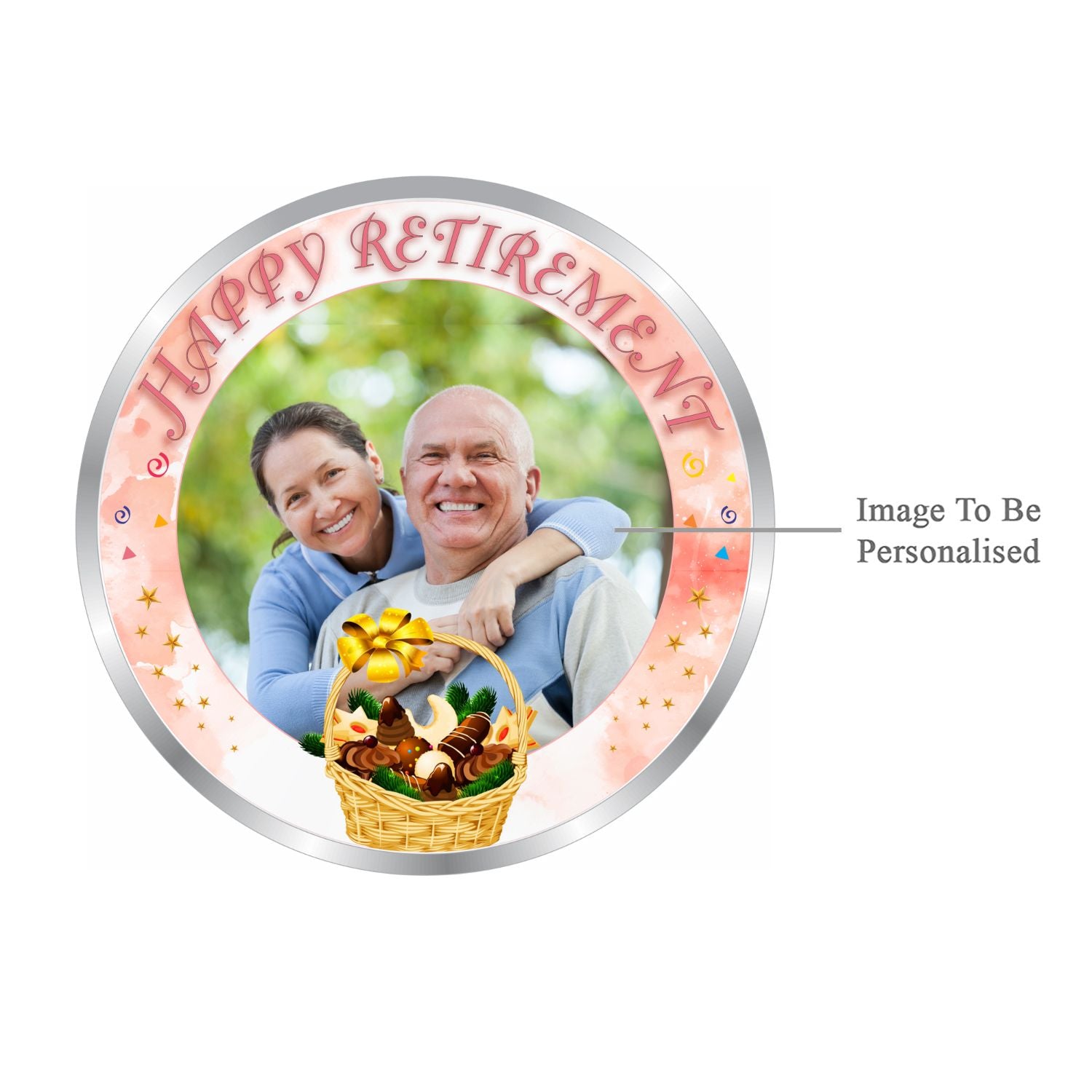 BIS Hallmarked Personalised Retirement Day Gift 20GM Silver Coin