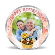BIS Hallmarked Personalised Retirement Day Gift 20GM Silver Coin