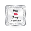 BIS Hallmarked Personalised Newly Married Silver Square Coin 999 Pure