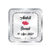 BIS Hallmarked Personalised Silver Square Coin Newly Married 999 Pure