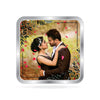 Newly Married Personalised Silver Square Coin (999 Purity)