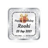 BIS Hallmarked Personalised Happy Birthday Silver Square Coin 999 Purity