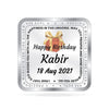 BIS Hallmarked Personalised Happy Birthday Gifting Silver Square Coin (999 Purity)