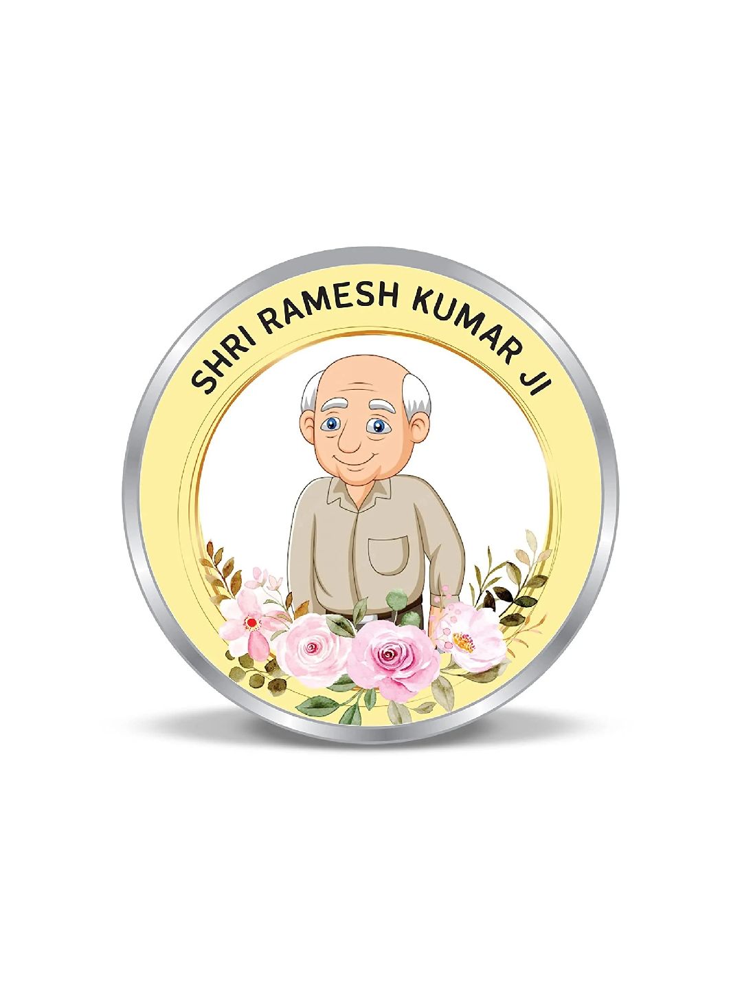 BIS Hallmarked Personalised Silver Coin Death Anniversary Memorial Gift 999 Pure