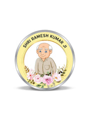 BIS Hallmarked Personalised Silver Coin Death Anniversary Memorial Gift 999 Pure