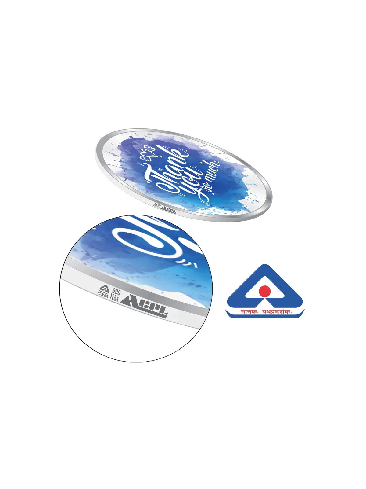 BIS Hallmarked Personalised Silver Coin For Corporate Gifting, Business Promotion, Dealer, Distributors, Return Gift, Client, 999 Pure
