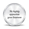BIS Hallmarked Personalised Silver Coin For Corporate Gifting, Business Promotion, Dealer, Distributors, Return Gift, Client, 999 Pure
