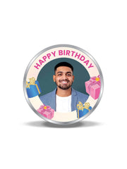 BIS Hallmarked Personalised Happy Birthday Silver Coin 999 Pure