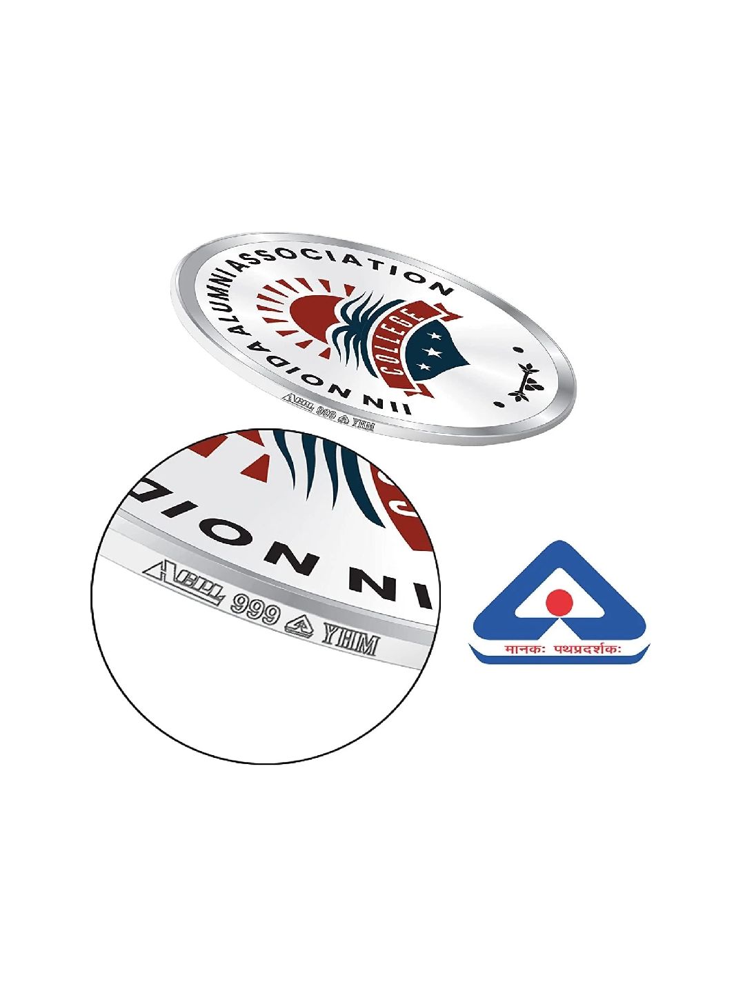Precious Moments BIS Hallmarked Personalised 10 Gram Silver Coin For Alumni Meet Reunion 999 Pure