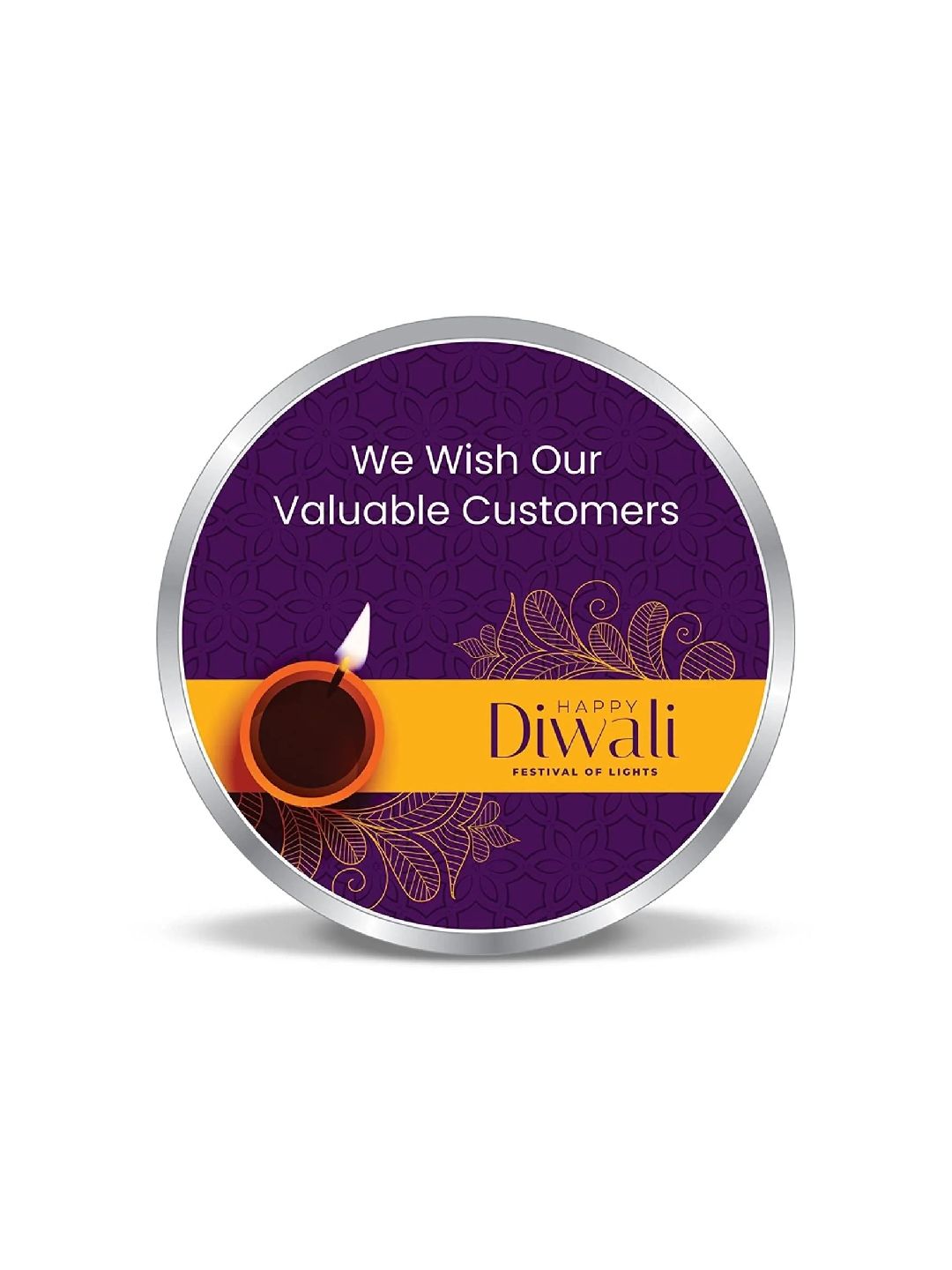 BIS Hallmarked Personalised Silver Coin For Corporate Gifting, Business Promotion, Dealer, Distributors, Return Gift, Client, 999 Pure