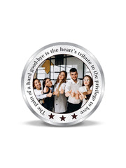 BIS Hallmarked Personalised Silver Coin Best Gifting for college,office,farewell 999 Pure