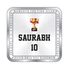 BIS Hallmarked Personalised Silver Coin Sports square Best Gifting for Winner Player 999 Pure