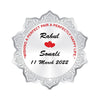 BIS Hallmarked Personalised Silver Coin Wedding Anniversary Gift for Couple Flower Shape 999 Pure