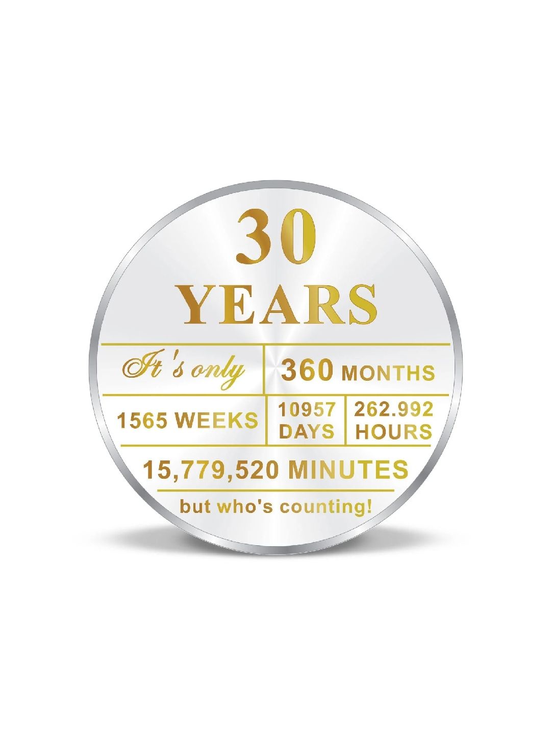 BIS Hallmarked Personalised Happy Birthday Silver Coin 999 Pure