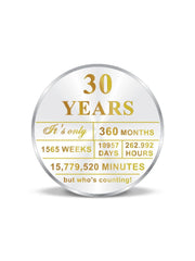 BIS Hallmarked Personalised Happy Birthday Silver Coin 999 Pure