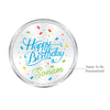 BIS Hallmarked Personalised Happy Birthday Silver Coin 999 Pure