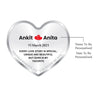 BIS Hallmarked Personalised Newly Married Heart Silver Coin 999 Pure