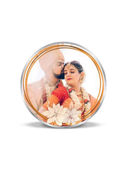BIS Hallmarked Personalised Silver Coin Newly Married Anniversary 999 Pure