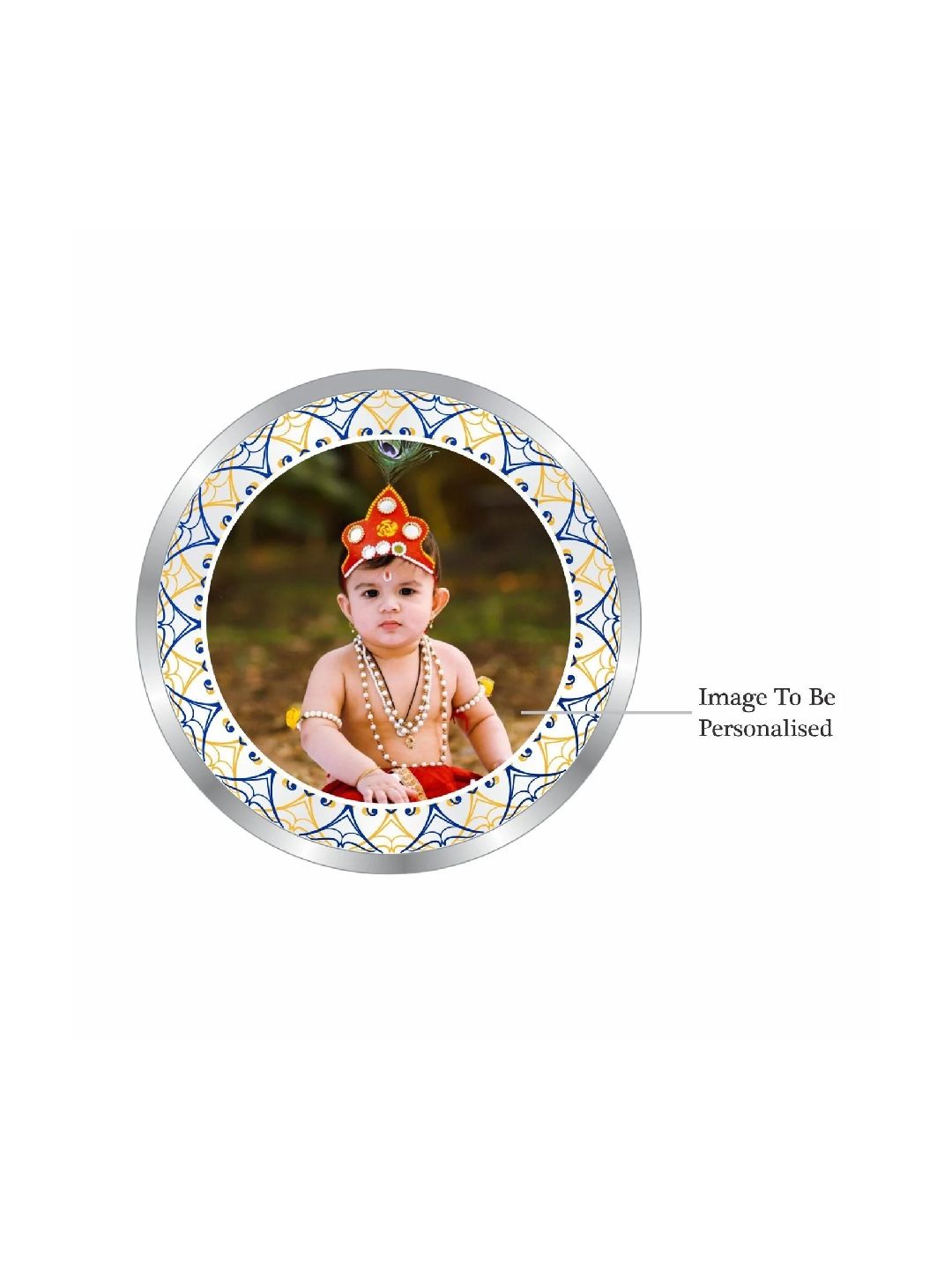 BIS Hallmarked Personalised New Born Baby Boy Silver Coin 999 Purity