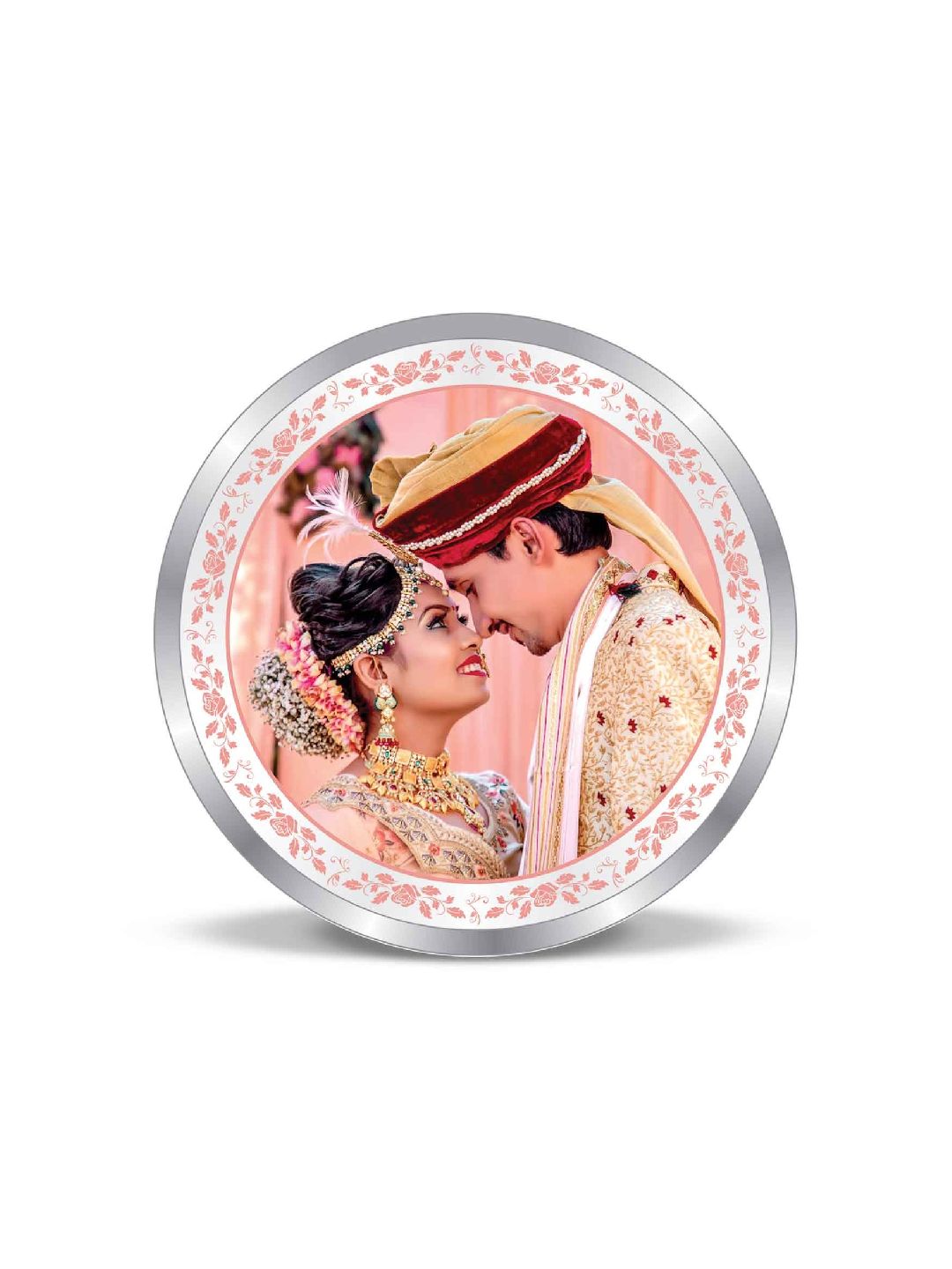 BIS Hallmarked Personalised Newly Married Anniversary beautiful Silver Coin 999 Pure
