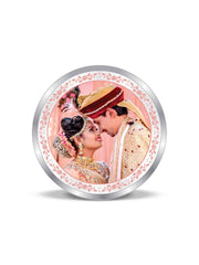 BIS Hallmarked Personalised Newly Married Anniversary beautiful Silver Coin 999 Pure