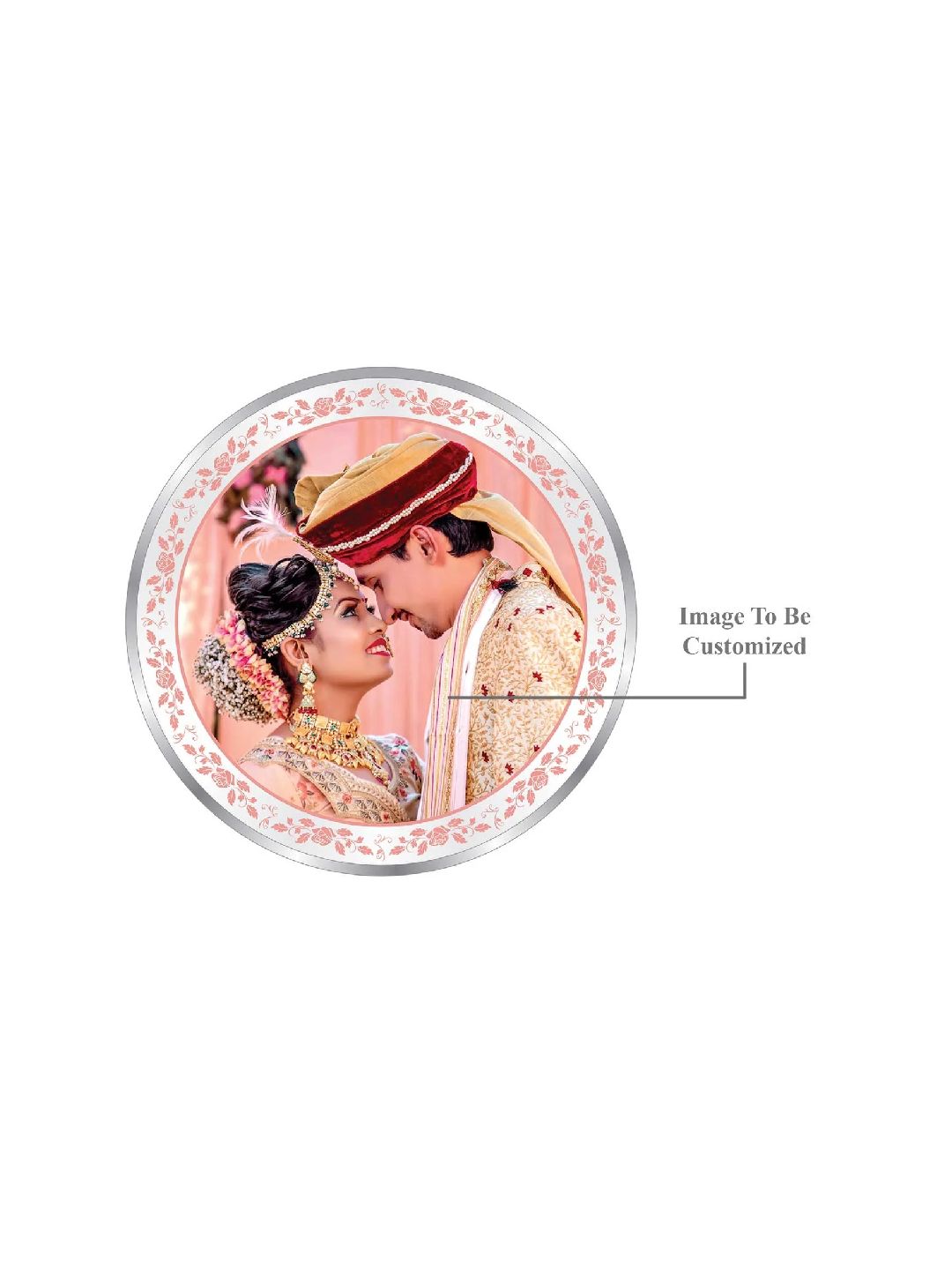 BIS Hallmarked Personalised Newly Married Anniversary beautiful Silver Coin 999 Pure