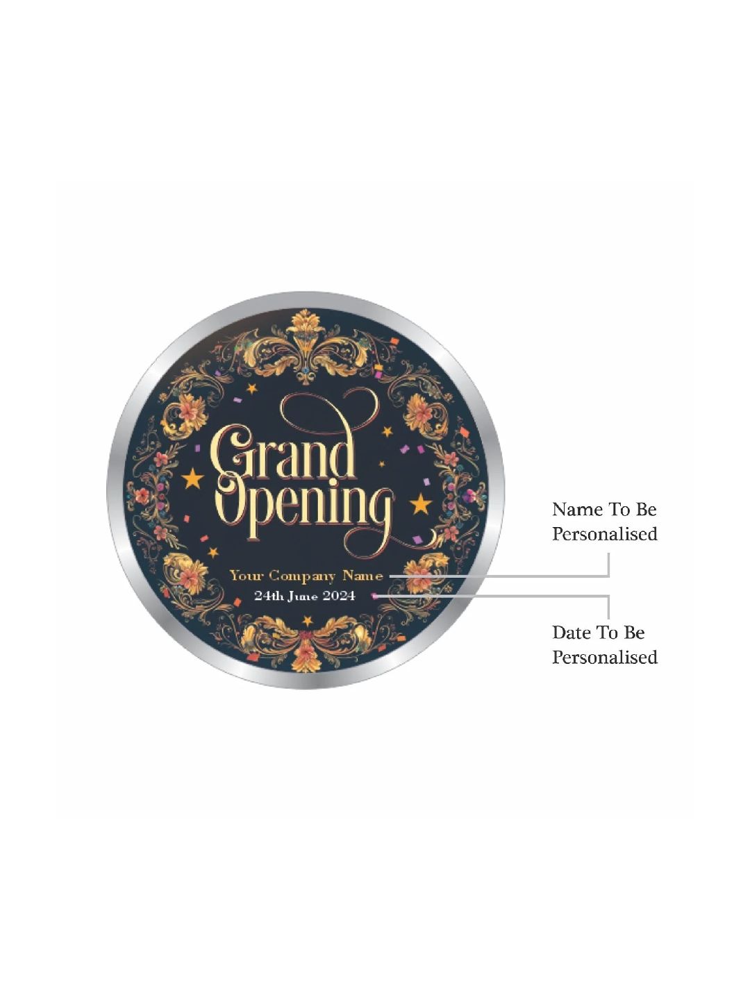 BIS Hallmarked Personalised Grand Opening Gift 999 Pure Silver Coin